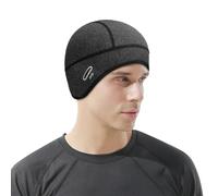 mizikuu Bonnet de Cyclisme, Bonnet de Vélo Chaud et Coupe-Vent pour Homme et Femme, Bonnet sous Casque, Calotte de Cyclisme Bonnet Running d'hiver Thermique Respirant pour Sports d'hiver, Gris