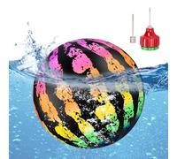 mizikuu Boule d'eau Gonflable de Pastèque, Ballon Gonflable Pastèque Ballon de Plage Jouet de Piscine sous-Marine pour Jeu sous-Marin Passant, Flottabilité, Dribble, Boule de Jeu de Piscine