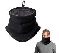 mizikuu Cache Cou Homme, Tour de Cou Hiver Chauffant Écharpe Tricoté avec doublure en polaire Foulard Élastique Épais Hiver Tube Écharpe pour sports de plein air, moto, ski, course à pied, cyclisme