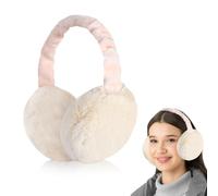 mizikuu Cache-oreilles en Peluche, Earmuffs d'hiver Réglables Chaud Pliable Protège-oreilles Anti Froid Unisex-Adultes Rose