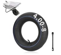 mizikuu Chambre à air Remorque 4.80/4.00-8, Pneu Brouette Tubes Intérieurs de Remplacement avec Valve Courbée Chambres à air de Roue Brouette pour Diable, Chariot à Main, Chariot de Jardin