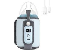 mizikuu Chauffe Biberon, chauffe aliments pour bébé portable température réglable sac chauffe lait maternel chauffe thermostat avec Minuterie Numérique Affichage LCD Contrôle pour tous les biberons