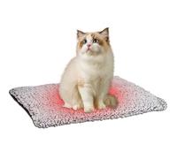 mizikuu Couverture auto-chauffante pour chiens et chats - 50 x 40 cm - Tapis chauffant pour l'hiver - Non électrique - Lavable - Auto-chauffant - Antidérapant - Tapis thermique moelleux et chaud