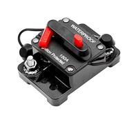 Mizikuu Disjoncteur de Voiture 150A DC12-48V - Fusible Réarmable Étanche pour Automobile, Marine et Système Audio