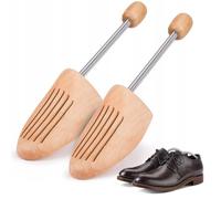 mizikuu Embauchoirs Chaussures, Embauchoirs de Bois Naturel Avec Ressort Spirale Forme Chaussure Respirant Embauchoirs Pour Homme Et Femme Convient pour les Bottes Ou Les Baskets, Tailles 39 À 40