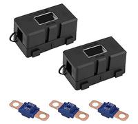 mizikuu Fusible Voiture, 2 Pièces ANS Porte Fusibles de Voiture avec 3 Fusibles Midi 100A durable Fusible Midi Boulonné 12V-58V batterie Courant élevé pour voitures, camions, véhicules