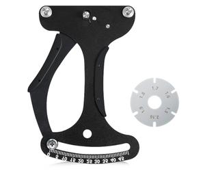 mizikuu Jauge de Tension de Rayon de Vélo, Tensiomètre de Bicyclette Outil de Mesure de Tension pour Rayons de vélo en Alliage Al CNC pour Vélo Roue Rayons Fabrication ou Correction, Noir