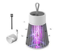mizikuu Lampe Anti Moustique, Rechargeable Electrique Tueur Mouche Lampe Anti Mouche Pas Bruit Exterieur Intérieur Camping Tueur d'Insectes Répulsif Efficace Portée 100m²