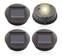 mizikuu lampes solaires de rechange, Lot de 4 Couvercle de rechange 8 cm Remplacement de Couvercles Solaires LED Étanche Lampe Exterieur pour Lanternes Solaires, Jardin Extérieur Décoration