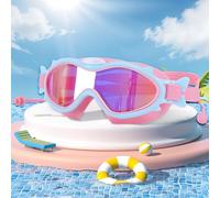 mizikuu Lunettes de Natation pour Enfant, Lunette Piscine Enfant Joints en Silicone Anti-Fuites et Protection UV pour Garçons et Filles Plongée Lunettes lentille anti-buée Masque pour 4-14 Ans