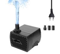 mizikuu Mini Pompe à Eau Submersible, 5W Ultra Silencieuses Pompes à Eau Avec 2 buses Câble 350L/H Ajustable Pompe Aquarium Petite Pompe Submersible Pour Aquarium, Étang, Fontaine