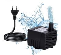 mizikuu Mini Pompe à Eau Submersible, Ultra Silencieuses Pompes à Eau Avec Câble d'Alimentation De 1,5 m, 200L/H, Ajustable Pompe Aquarium, Petite Pompe Submersible Pour Aquarium, Étang, Fontaine