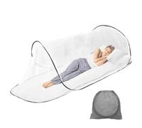 mizikuu Moustiquaire Voyage Pliable, Moustiquaire Pop Up pour Lit Simple Einstellbare Größe Tente Portable de Voyage avec Sac De Rangement pour Adulte Enfant Camping Chambre à Coucher