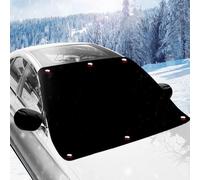 mizikuu Pare Brise Soleil de Voiture, Protège Pare Brise Hiver AVCE Couvercle de Rétroviseur Repliable Universelle Pare-Poussière de Voiture Protection Anti Givre, Glace, Pluie, UV, 210 x 120 cm