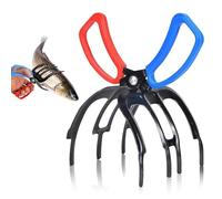 mizikuu Pince de Pêche en Métal, 3 Griffes Pinces de Pêche Antidérapantes Pince De Contrôle Outil De Saisie De Poisson Pince à Poisson Accessoires De Pêche pour La Plupart des Poissons d'eau Douce