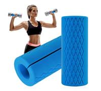 mizikuu Poignées d'Haltères, Lot de 2 Poignées Épaisses pour Haltères Courts Antidérapantes poignées de barre de gym en silicone pour Fitness Haltères Haltérophilie Biceps