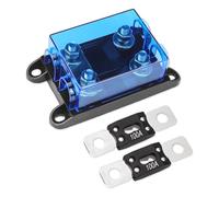 mizikuu Porte Fusible Voiture, Porte-fusibles ANM Porte-fusible Mega 2 Voies avec 2 Fusible Boulonné 100A à Courant élevé pour Voiture, Camion
