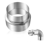 mizikuu Réducteur de Tuyau de Poêle, Ø 120 mm/Ø 100 mm RéDucteur De Tuyau De CheminéE Pour Raccordement Réduction de conduit de cheminée en acier inoxydable