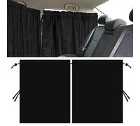 mizikuu Rideaux de séparation de Voiture, 140x80cm Pare Soleil Voituree Amovibles Soleil Fenêtre Latérale avec Bande adhésive Rideaux D'intimité Rideau Pare pour FenêTres LatéRales Avant et ArrièRe