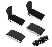 mizikuu Sangle Porte-Ski, 4 Pièces Ski Straps Réglable, Bandes de Fixation Polyvalentes, Bandoulière de Ski Nylon Réglage, Sangles De Snowboard Attaches pour Transport des Ski et des Bâtons, Noir