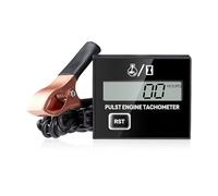 mizikuu Tachymètre Numérique, Tachymètre Inductif Compteur horaire inductif Petit Moteur étanche Tachymètre Moteur batterie remplaçable pour Moto Motocross Tondeuse à Gazon