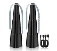 mizikuu Ventilateur Anti-Mouche, 2 Pièces Chasse Mouche de Table Répulsifs Anti-Moustiques Répulsif à pales pour Intérieurs Extérieurs Jardin Camping Barbecue