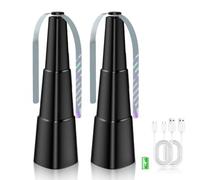 mizikuu Ventilateur Anti-Mouche, 2 Pièces Chasse Mouche de Table Répulsifs Anti-Moustiques Répulsif à pales pour Intérieurs Extérieurs Jardin Camping Barbecue