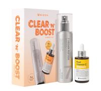 [MIZON] CLEAR'N'BOOST VITAMIN C SYNERGY SET - 7 Vegan Peptides Booster Serum 150ml + Real Vitamin C Ampoule 30ml, routine éclat, teint uniforme, pores & ridules, Korean Skincare