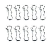 Mizoneparts 714-04040 Lot de 10 goupilles fendues pour nœud papillon compatibles avec les souffleuses à neige MTD Cub Cadet Husqvarna 532194208 Craftsman 194208 416-819 Troy-Bilt White Yard-Man Huskee