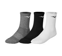 Mizuno Training 3P Socks Chaussettes, Blanc/Noir/mélange, M Mixte