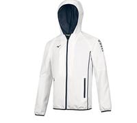 Mizuno 32EE7002 Mirco Veste coupe-vent pour homme, blanc XS Bleu marine