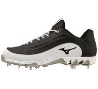 Mizuno 9-Spike Ambition 3 Crampons de Baseball pour Homme, Noir/Blanc, 45 EU