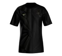 Mizuno Active DryAeroFlow Graphic Maillot de course Hommes - noir, or, Taille L