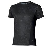 Mizuno - Active Dryaeroflow Graphic SS Tee - T-shirt homme Black / Gray - XL