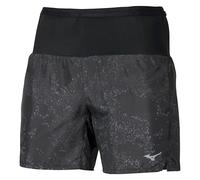 Mizuno - Active Graphic Multi Pocket 7" Short - Short running homme Black / Gray - S