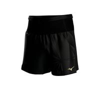 Mizuno - Short de running homme Active Graphic Multi Pocket 7" Yamaori Noir/Or Taille M