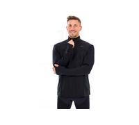 Haut thermique 1 2 zip mizuno active warmalite noir homme