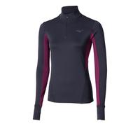 Mizuno Active Warmalite Half Zip Maillot De Course Femmes - Bleu, Taille XL