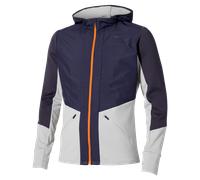 Mizuno - Active Warmalite Hybrid Full Zip Hooded Long Sleeve Top - Veste running homme Baritone Blue - L