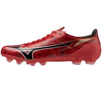 Mizuno Alpha Ii Pro Adults Firm Ground Football Boots Rouge/Noir/Or 8 (42) Male
