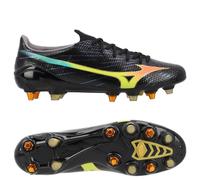 Mizuno Alpha Iii Made In Japan Sg Bright Black - Noir/orange - Terrain Gras (Sg) 42