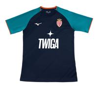 Mizuno AS Monaco T-shirt d'Entraînement 2026/2027 Vert/Bleu Marine XL