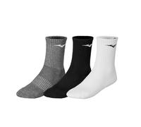 Mizuno Training 3P Socks Chaussettes, Blanc/Noir/mélange, XL Mixte