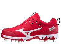 Mizuno Chaussures de Baseball 9-Spike Ambition 2 pour Homme, Rouge/Blanc, 46.5 EU