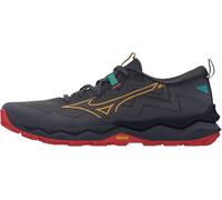 Mizuno - Wave Daichi 9 Baritone Blue Citrus Fiery Coral - 10 - Chaussures de trail