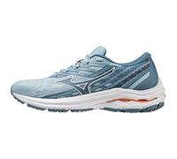 Mizuno Chaussures de Course Wave Equate 7 pour Femme, Forget Me Not White Light Orange, 38.5 EU