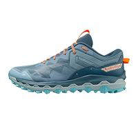 Mizuno Chaussures de Course Wave Mujin 9 pour Homme, Pointure 47, Bleu Provincial Bleu Layette Orange Clair, 44 EU
