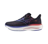 Mizuno Chaussures de Course Wave Rider 29 pour Femme, Odyssey Grey-Iris Bloom, 40 EU