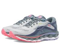 Mizuno Chaussures de course Wave Sky 7 pour femme, Bleu perle-blanc, 7 Wide