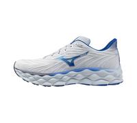 Mizuno Chaussures de Course Wave Sky 8 pour Homme, Plein Air/Bleu Laser, 9 Wide